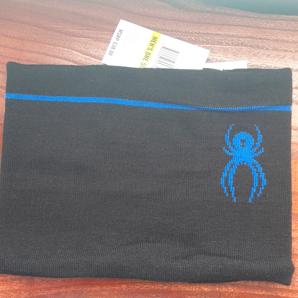 Spyder Ski Gator Neck Tube, Black Blue, New.